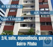 Apartamento 2 dormitórios para Venda, em Salvador, bairro PITUBA, 2 dormitórios, 1 banheiro, 1 suíte, 1 vaga